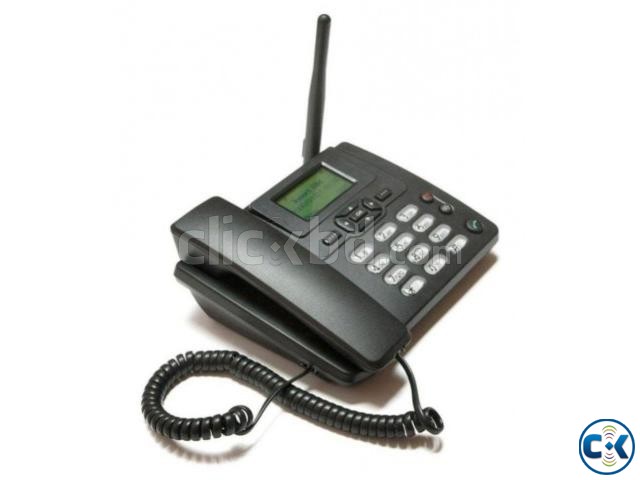 HUAWEI GSM Desktop Telephone with FM Radio ETS-3125i Black large image 0