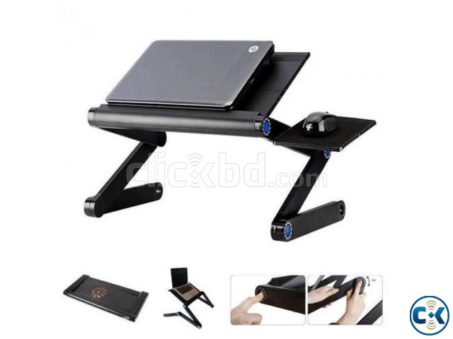 Aluminium Made Laptop Table With Mouse Pad large image 0