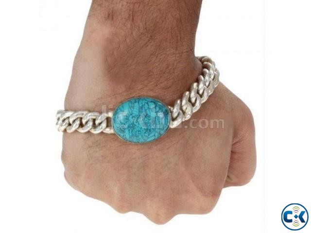 Blue Stone Bracelet for Men large image 0