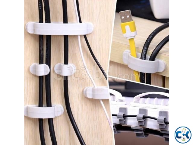 10pcs Cable Cord Wire Line Organizer large image 0