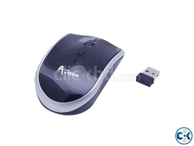 A.Tech 2.4G Silver Line Wireless Mouse large image 0