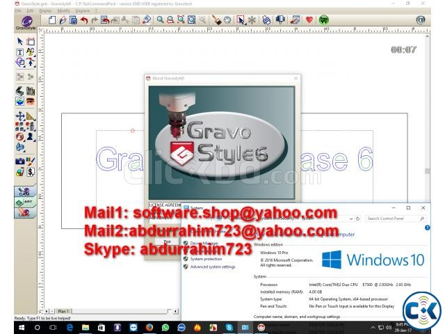 Gravostyle 6 Laserstyle 6 Work Windows 10 Pro 64 Bit large image 0