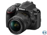 Nikon D3400 Auto Focus 24MP Full HD DSLR Camera