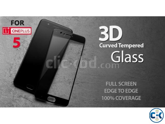 ONEPLUS 5 Premium 3D Curved Tempered Glass Full Gorilla Glue large image 0