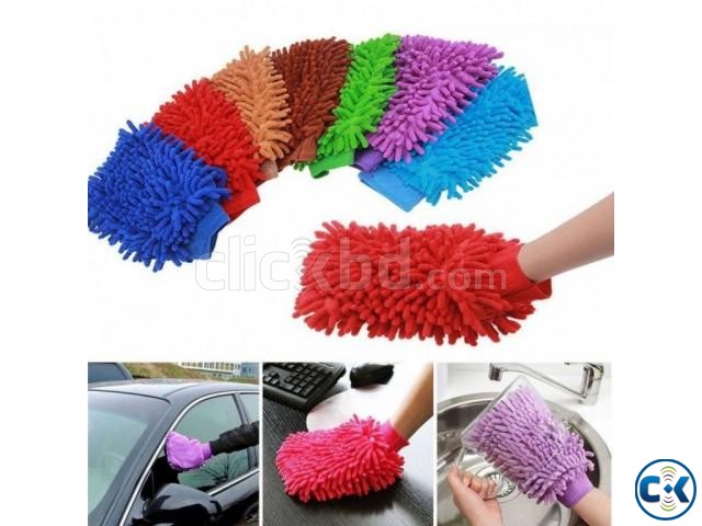 Microfiber Dust Cleaning Glove large image 0