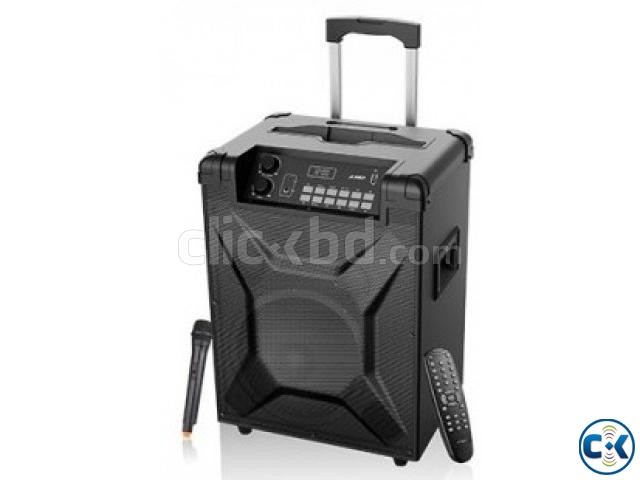 F D T2 Bluetooth 4.2 FM Crystal Sound Trolley Speaker large image 0