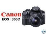 CANON EOS 1300D DSLR Camera with 18-55 mm f 3.5-5.6 Lens -