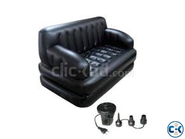 5 in 1 Inflatable Double Air Bed cum Sofa Chair BD large image 0