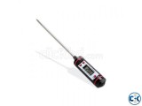 Digital laboratory thermometer and food with tip