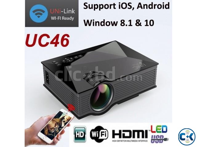 UNIC UC46 Mini WiFi Portable LED Projector large image 0
