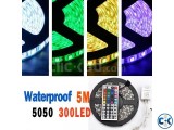 RGB SMD 300LED Strip Light 5050 with 44 Key Big Remote in bd