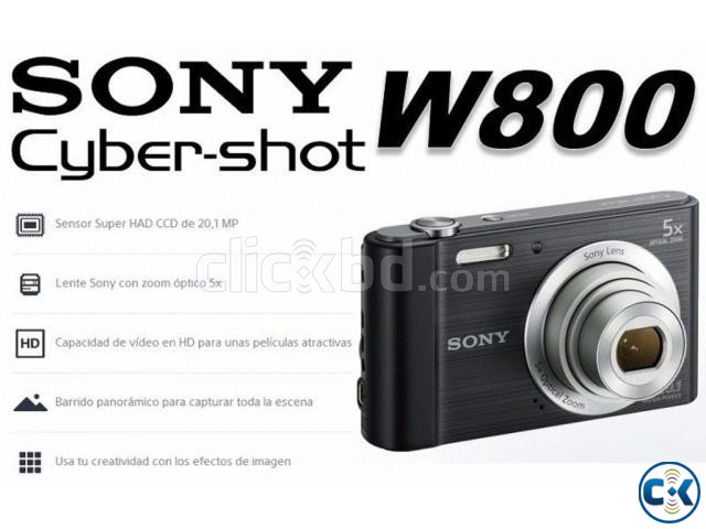 SONY DSCW800 B 20.1 MP Cyber-shot Digital Camera Black  large image 0