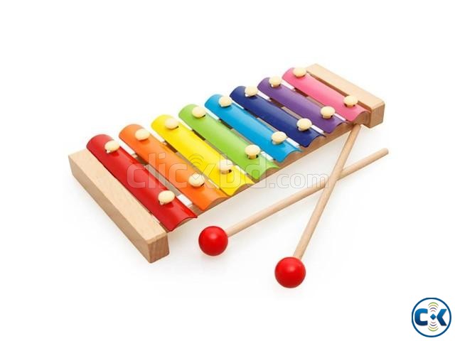 Wooden Xylophone Hand Knock Piano Children Kids Toy Musical large image 0