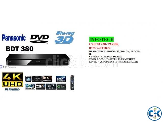 Panasonic DMP-BDT380 specs 3D Blu-ray Disc DVD Player DMP- large image 0