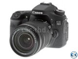 Canon Eos 70d Wi-Fi Dslr Camera With 18- 55 Lens