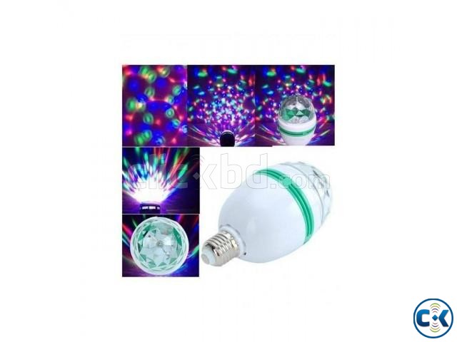 LED Rotating Party Bulb - White large image 0