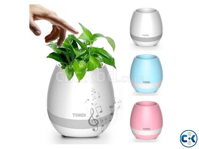 Creative Bluetooth Smart Music Flower Pot Speaker -multicolo large image 0