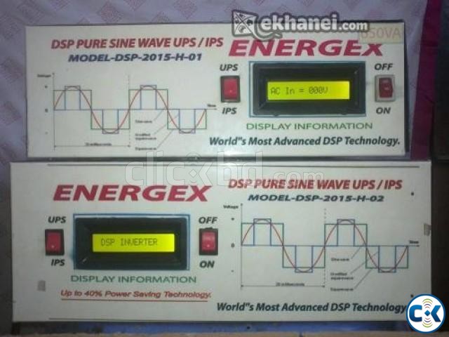 ENERGEX DSP SINEWAVE UPS IPS 400VA WITH BATTERY 5yrsWar. large image 0