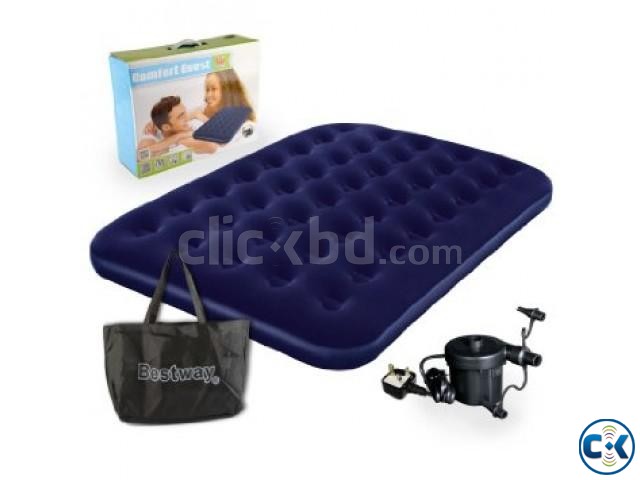 Bestway semi Double Air Bed free pumper intact Box large image 0