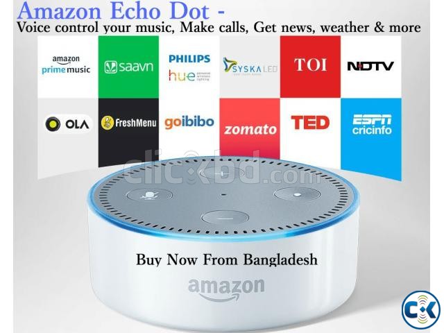 Echo Dot - Voice control your music Make calls-White large image 0