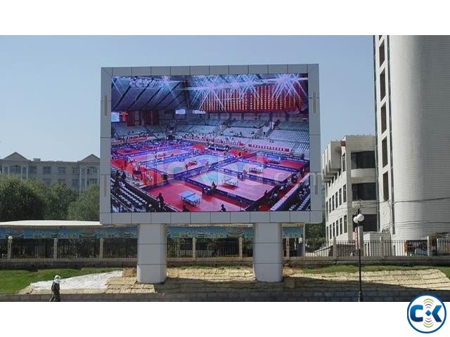 LED sign board scrolling video screen display 3D LED NEON large image 0