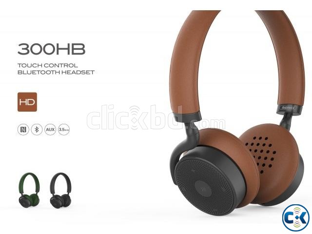 Remax RB-300HB Wireless Bluetooth Headphone With Touch Contr large image 0