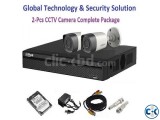 2-Pcs HD CCTV Camera Full Package