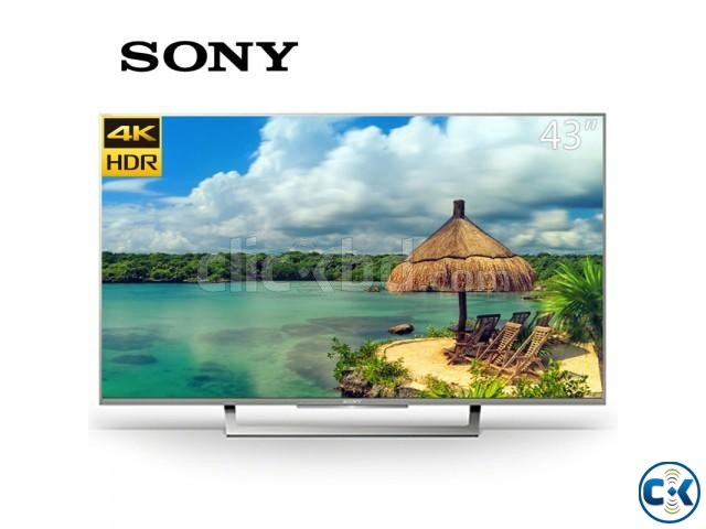 Sony Bravia 43X7500E smart flat screen television has 4K large image 0