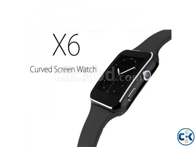 X6 smart Mobile watch Phone carve display intact Box Sim  large image 0