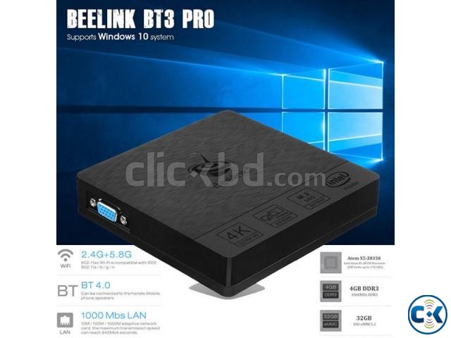 Beelink BT3 Pro Mini PC 4GB 32GB Intel Atom x5-Z8350 Process large image 0