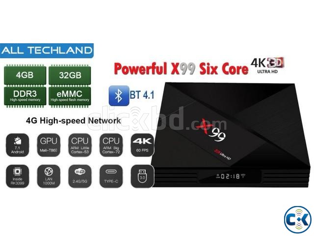 Powerful X99 Six Core 4GB 32GB Tv Box New large image 0