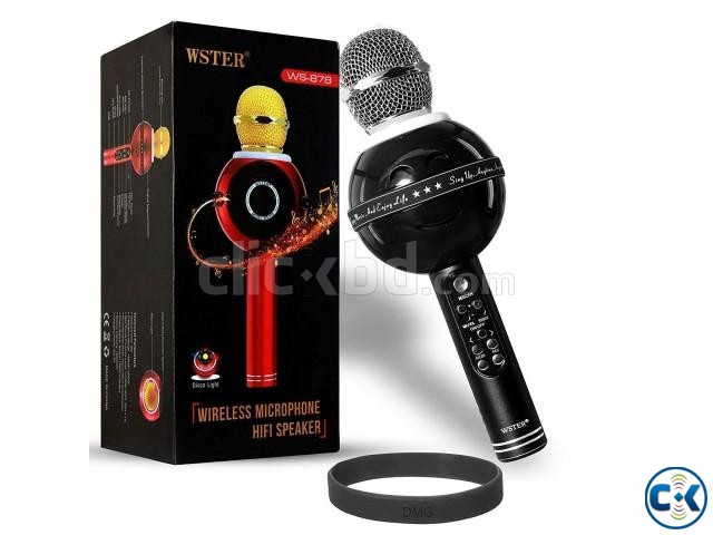 Wster WS-878 Wireless Handheld Bluetooth Microphone with Spe large image 0