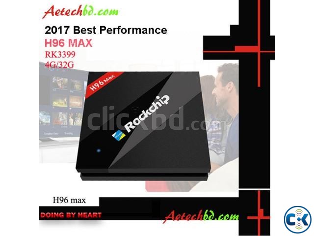 H96 Max 4G 32G Six Core UHD 4K TV BOX RK3399 large image 0
