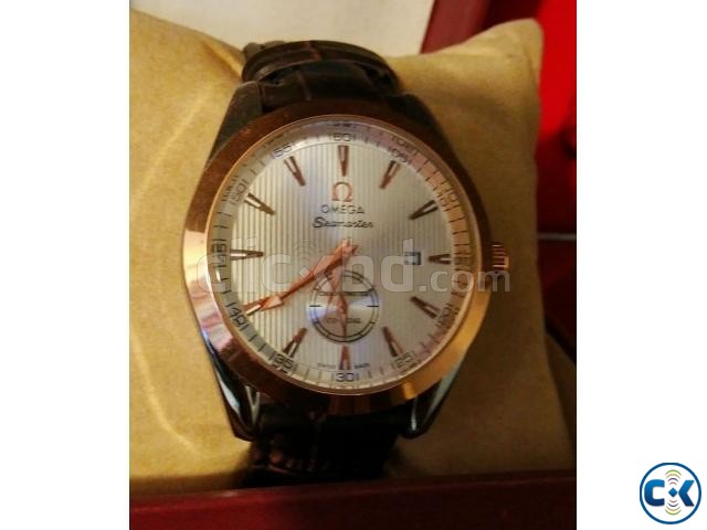 Omega copy watch with active sub dial and date large image 0
