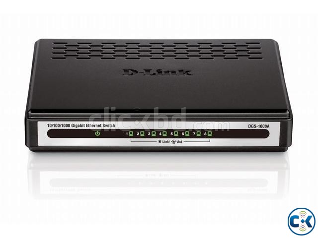 D-Link 8 Ports Gigabit Ethernet Switch Black DGS-1008A  large image 0