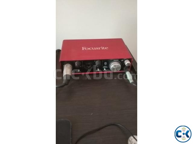 Focusrite sound card and AT Mic for sale large image 0