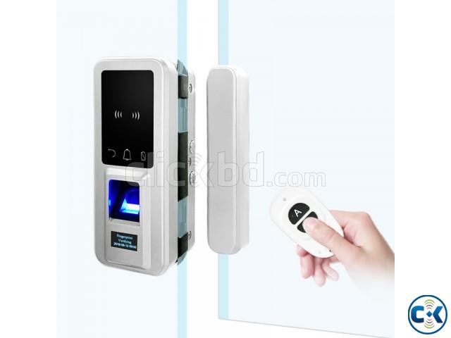 Control smart fingerprint glass door lock bio-metric lock large image 0