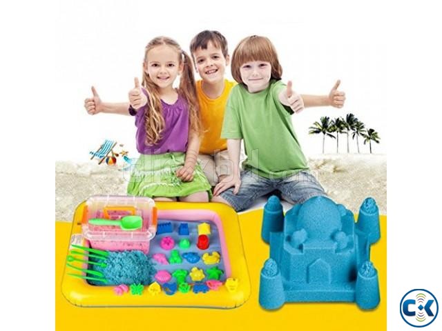 Kids Educational DIY Model kinetic Magic Play Sand Toy large image 0