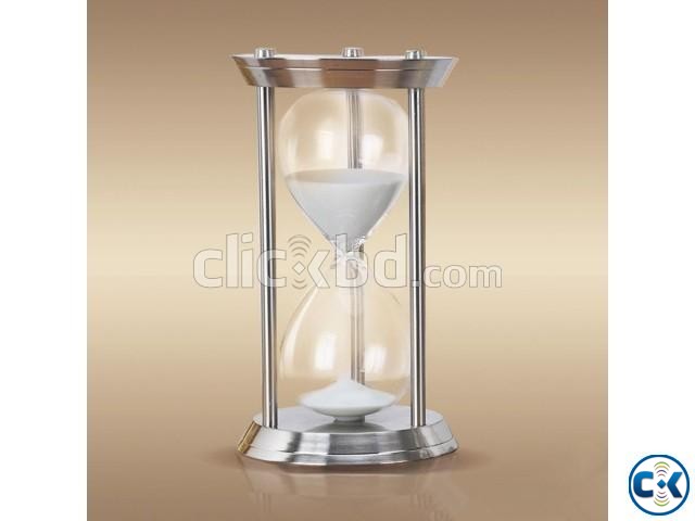 30 Minute Sand Timer Metal Hour Glass large image 0