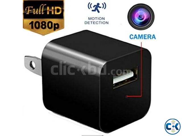 HD USB Wall Charger Hidden Spy Camera large image 0