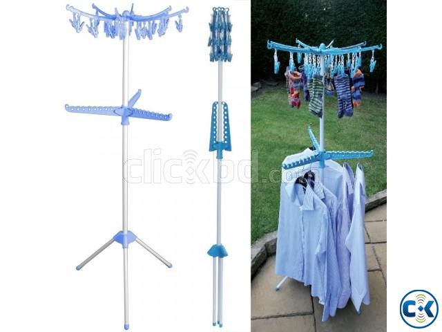 Collapsible Clothes Drying Rack Airer Portable large image 0