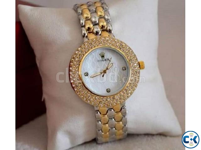 Rolex Replica Women s watch Rolex White Diamond Stone Ladie large image 0