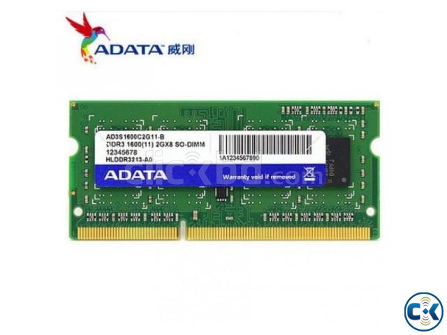 Adata 4GB DDR3L 1600MHz 2RX8 PC3L Laptop Ram large image 0