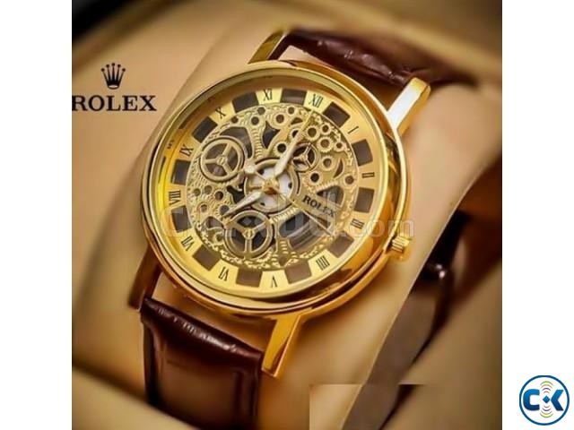 Rolex Roman Numeral Skeleton Watch large image 0