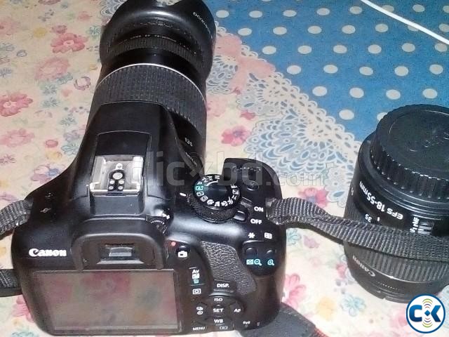 canon 1300d with 75-300mm lens large image 0