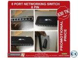 8 port 8 pin networking switch