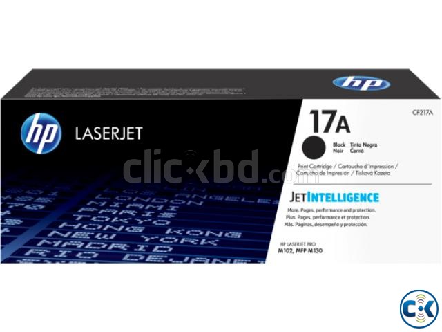 HP 17A Black Original LaserJet Toner Cartridge CF217A  large image 0
