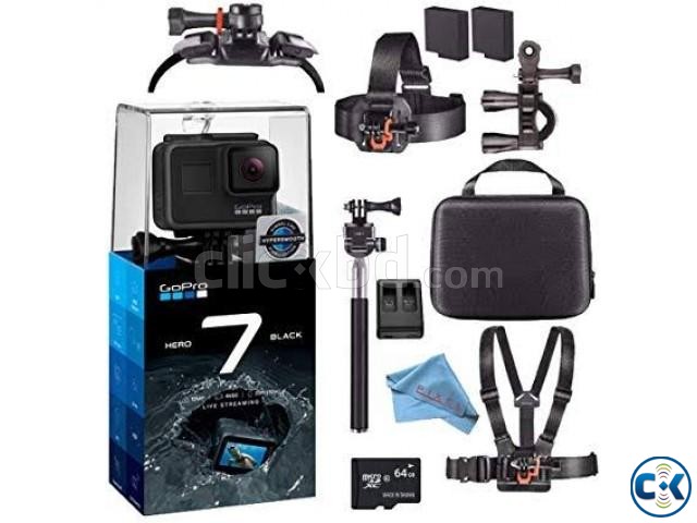 Go Pro Hero 7 with 64 GB Memory Card and Self Stick large image 0