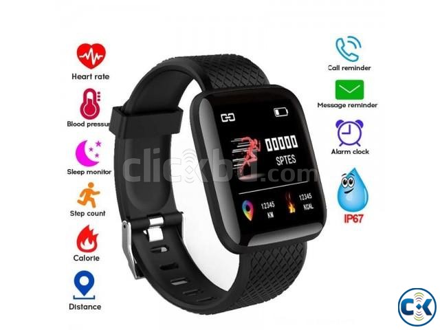 116 Plus Smart watch Bracelets Fitness Tracker Heart Rate St large image 0