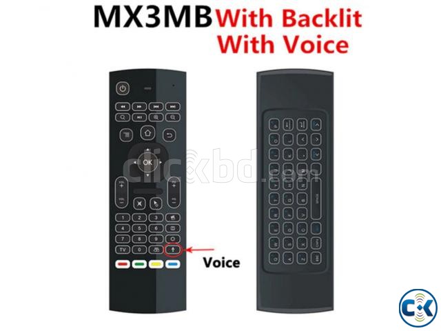 Mx3 Air Mouse 2.4G Mini Backlight Wireless Keyboard Remote large image 0